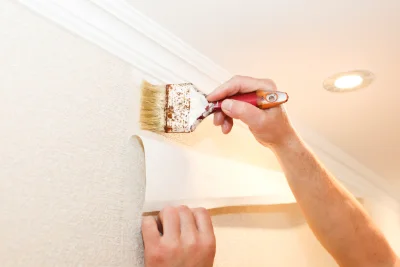 Pose de papier peint à Tréguennec — revêtements muraux et toiles de verre